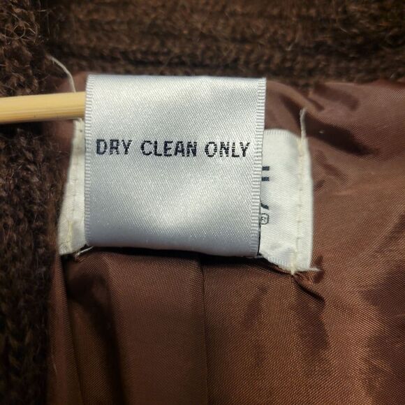 Cervelle 80s Brown Mohair Eclectic Grandpa Grandmacore Sweater Cardigan Medium - Picture 9 of 12